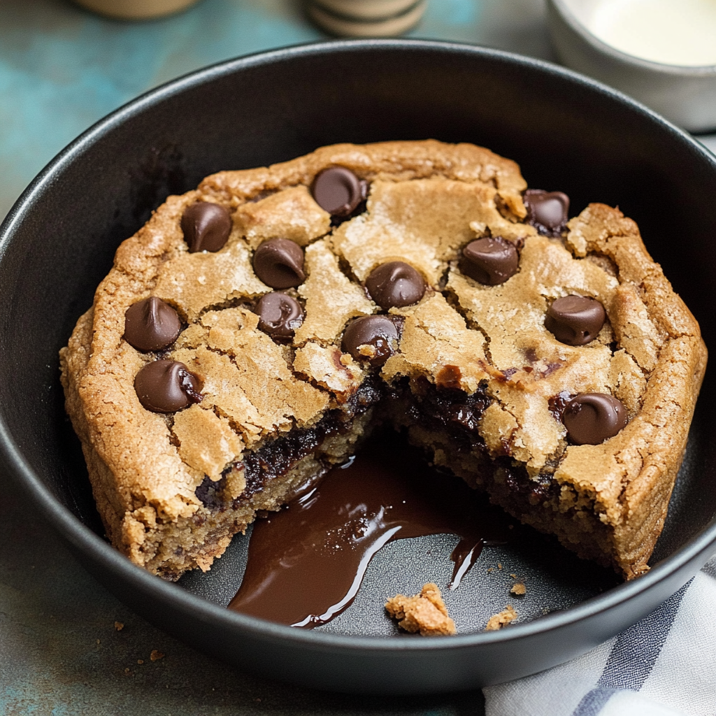 Skillet Chocolate Chip Cookie