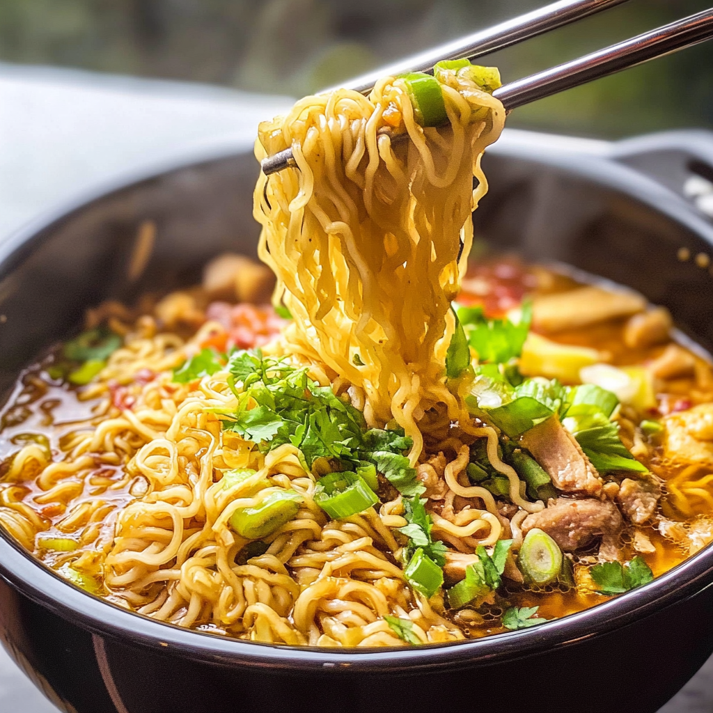 Slow Cooker Birria Ramen