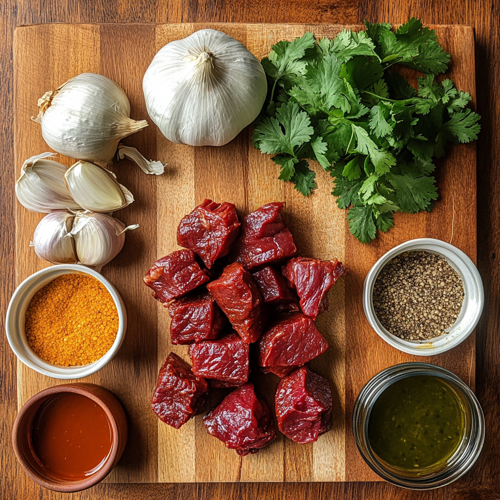 Slow Cooker Birria Ramen ingredients