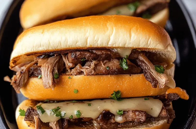 Slow Cooker French Dip Sandwiches
