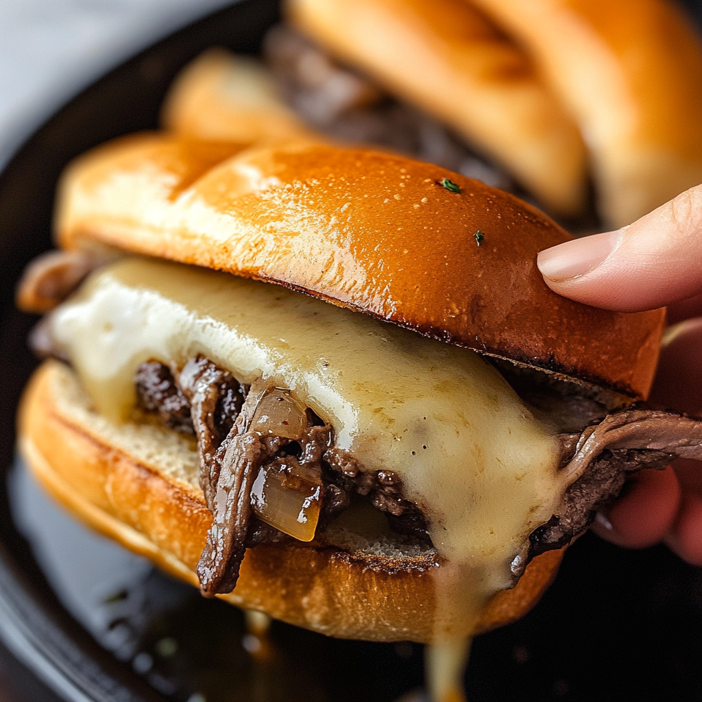 Slow Cooker French Dip Sandwiches