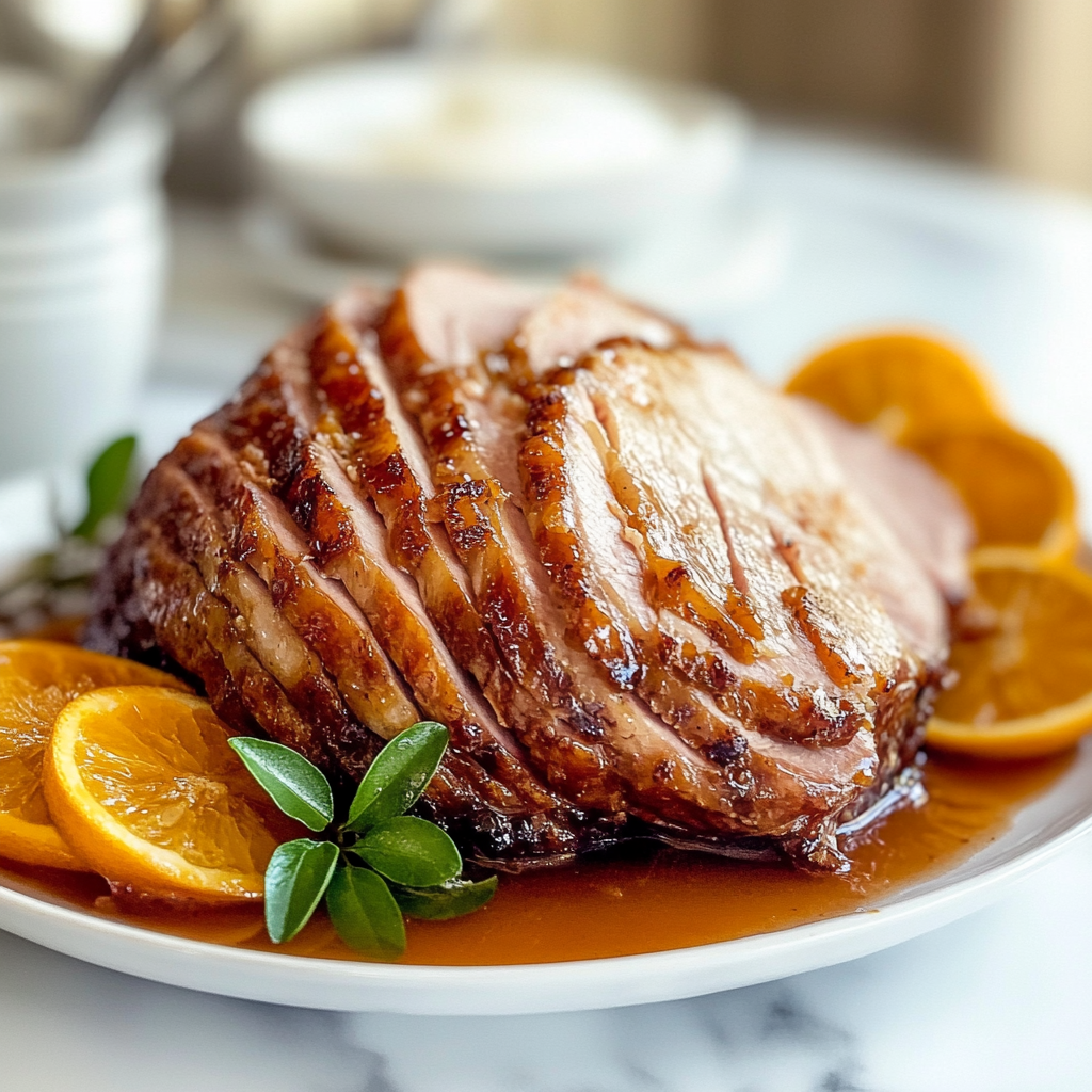 Slow Cooker Ham w/ Brown Sugar