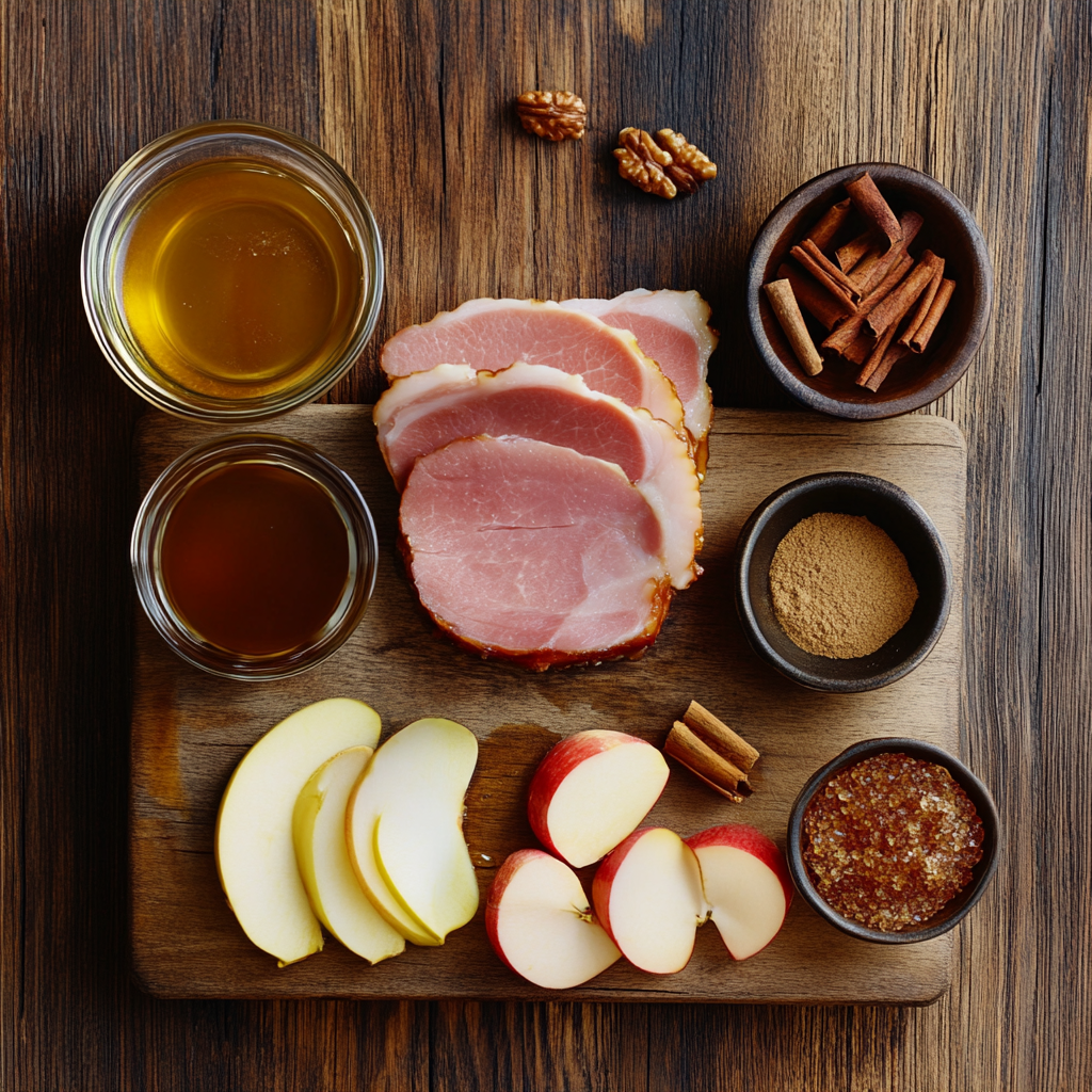 Slow Cooker Ham w/ Brown Sugar ingredients