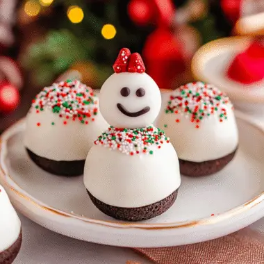 Snowman Oreo Balls