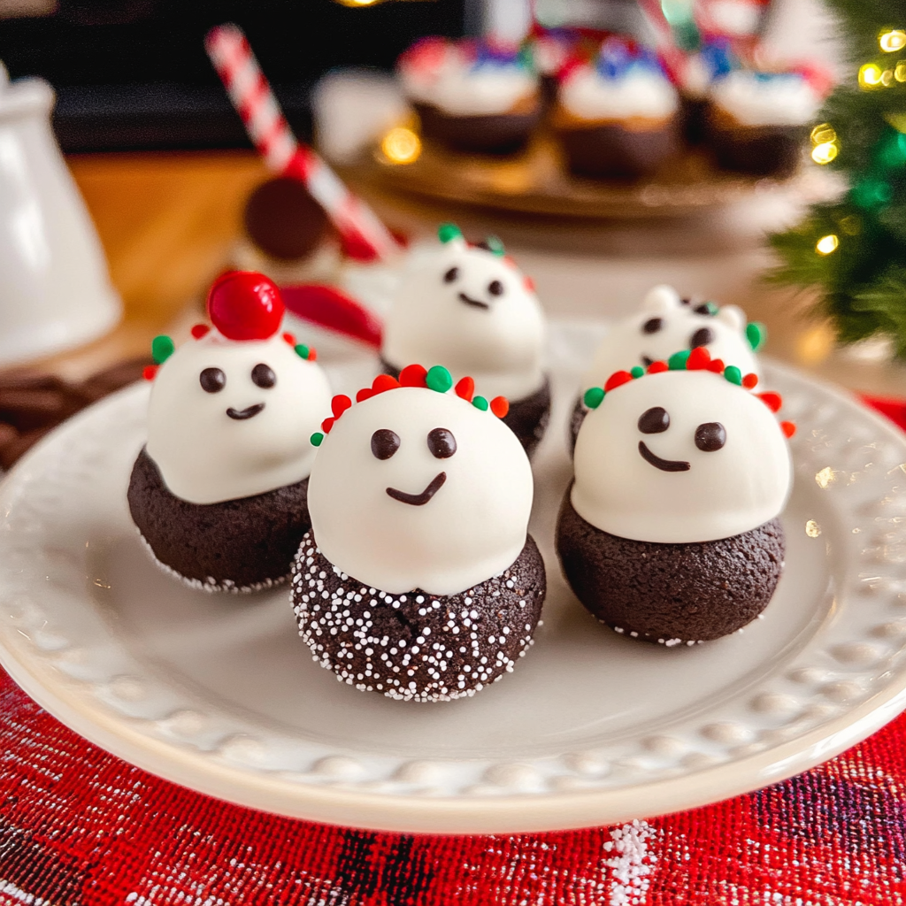 Snowman Oreo Balls