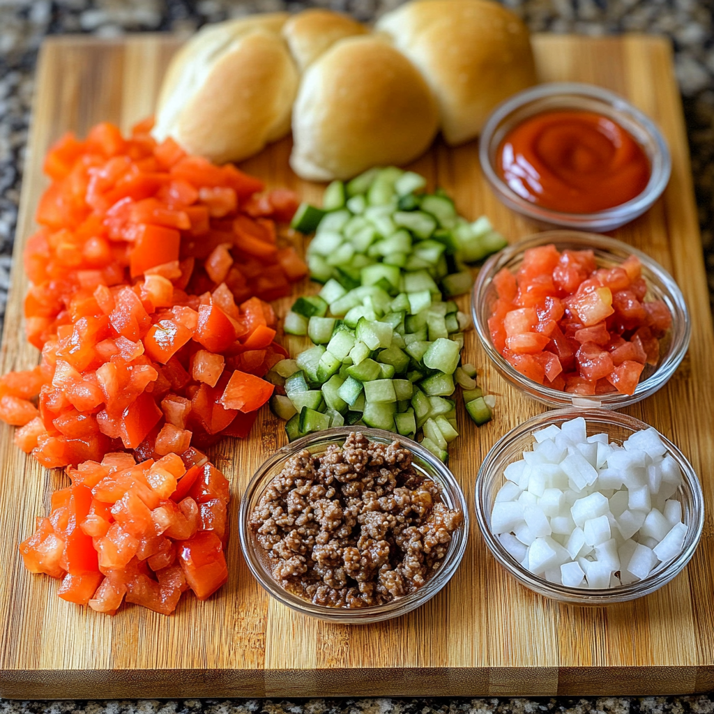 Spicy Sloppy Joes ingredients