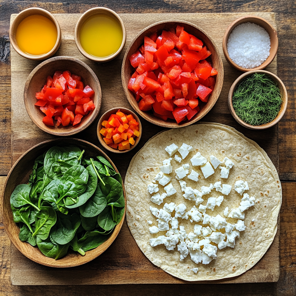 Starbucks Spinach Feta Wrap ingredients
