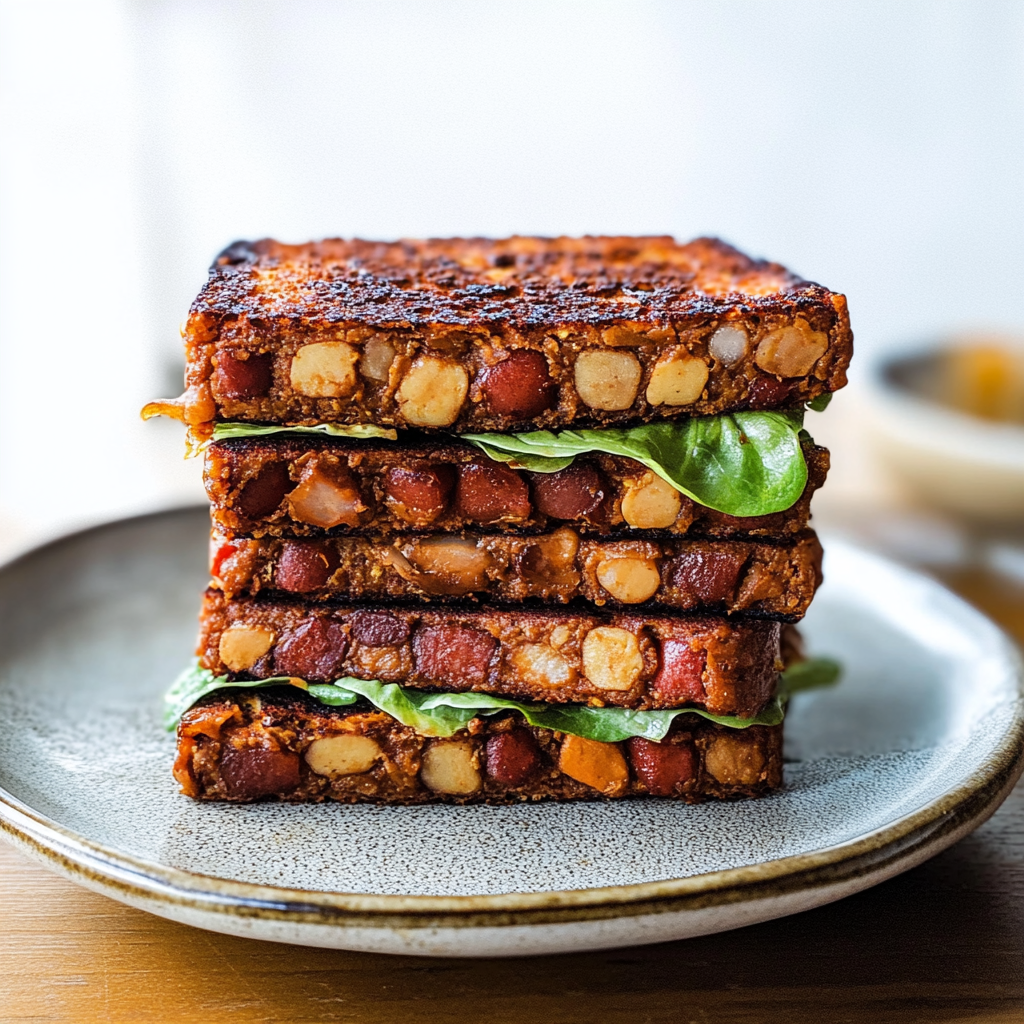 Vegan Tempeh BLT Sandwich