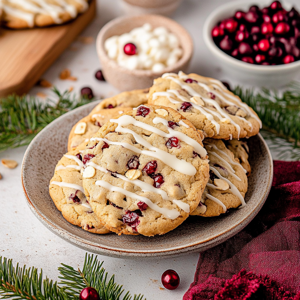 White Chocolate Cranberry Cookies