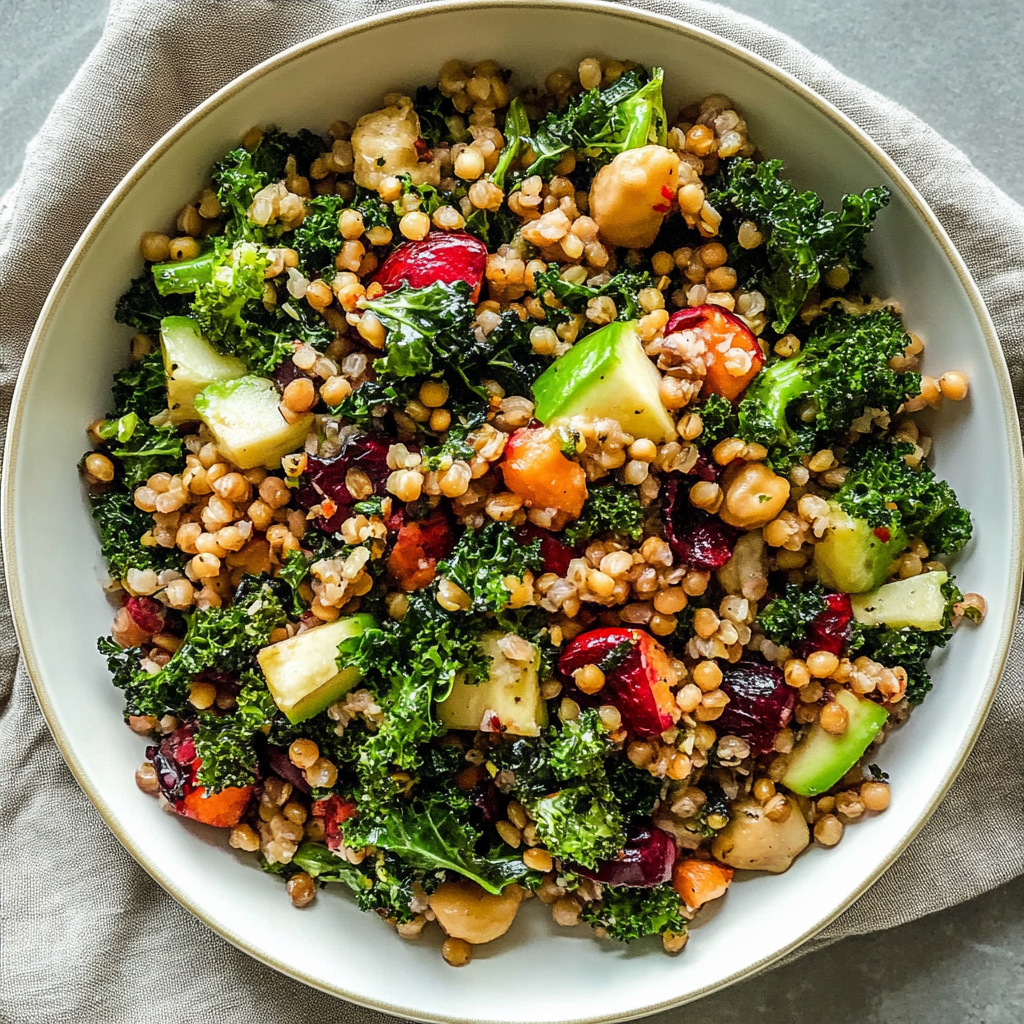 Winter Farro & Kale Salad