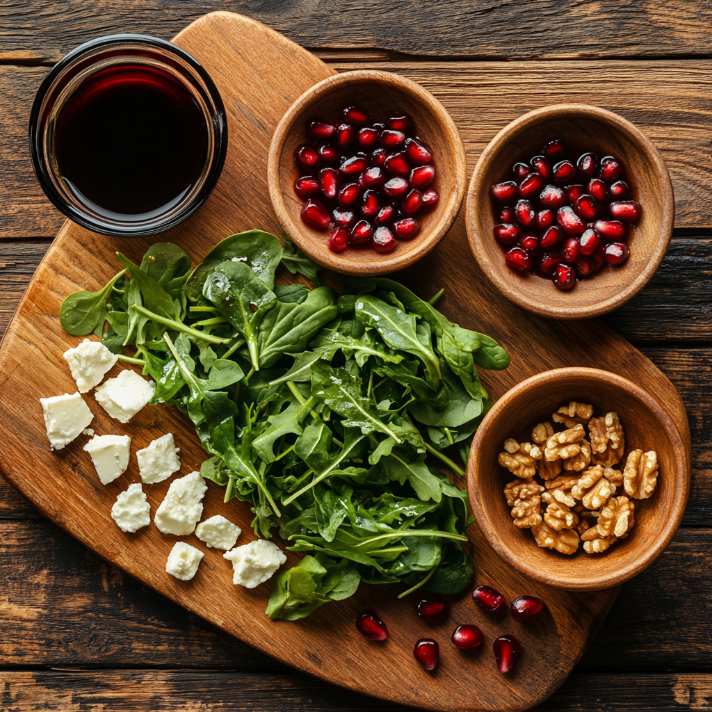 Winter Pomegranate Salad ingredients