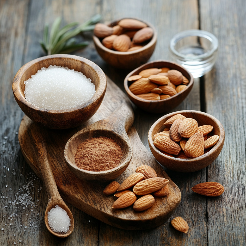 Air Fryer Candied Almonds ingredients