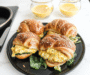 Baked Croissant Breakfast Sandwiches