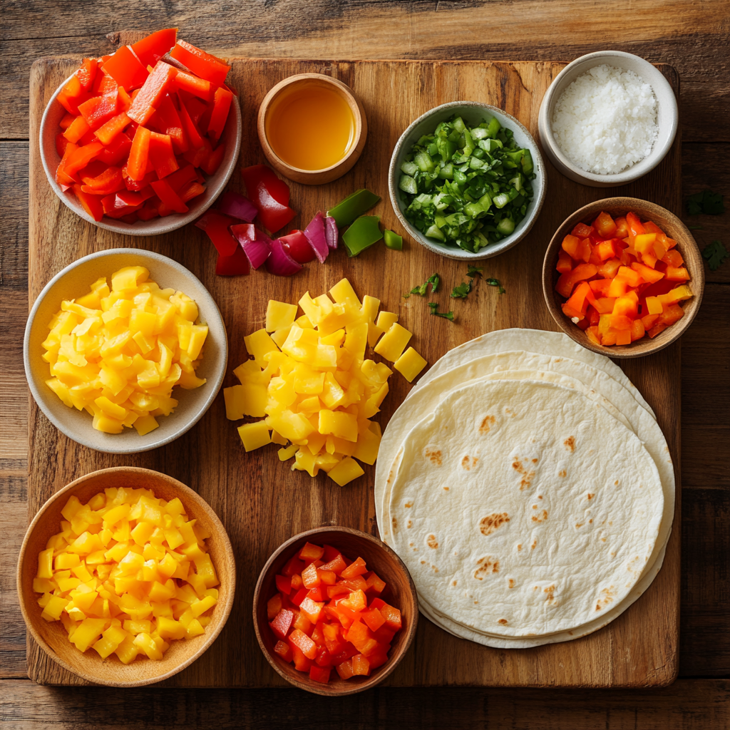 Breakfast Quesadillas ingredients
