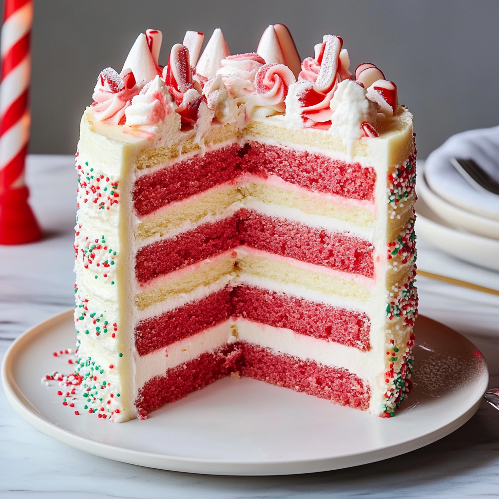 Candy Cane Cake