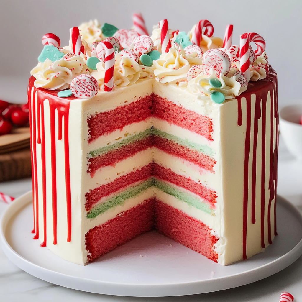 Candy Cane Cake