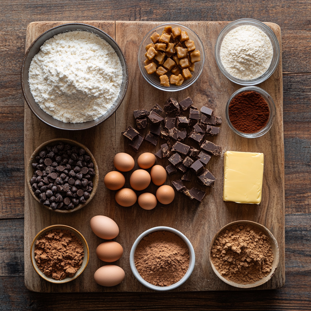 Chocolate Toffee Crunch Cake ingredients