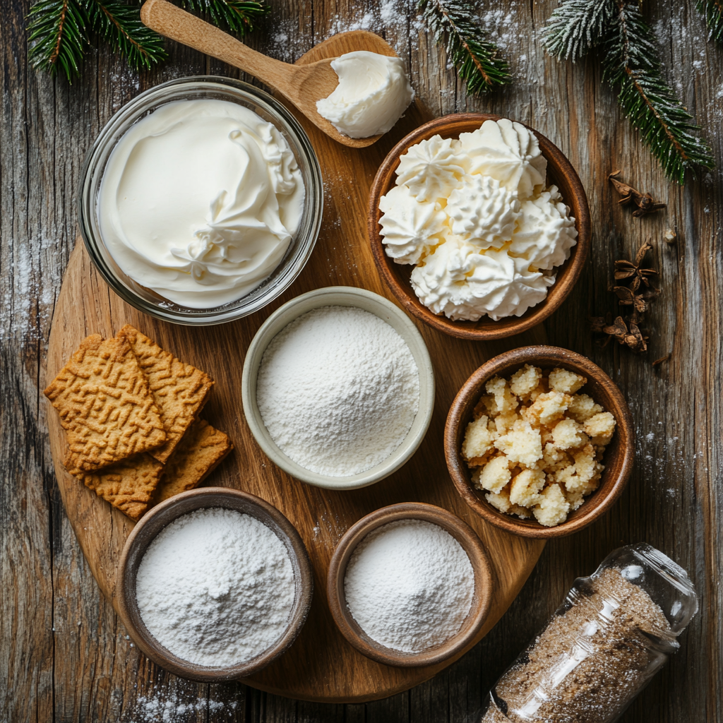 Christmas Cookie Dip ingredients