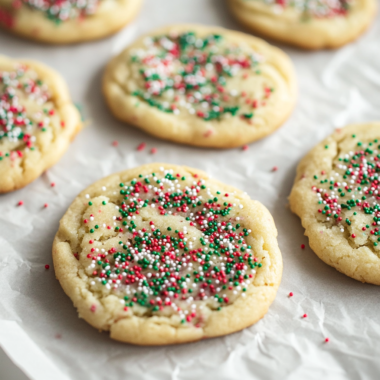 Christmas Sprinkle Sugar Cookies