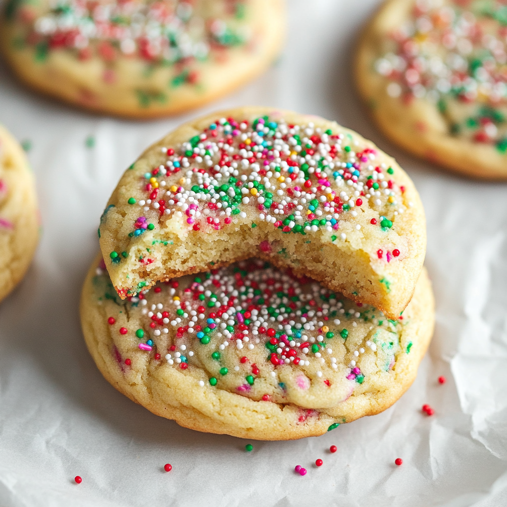 Christmas Sprinkle Sugar Cookies