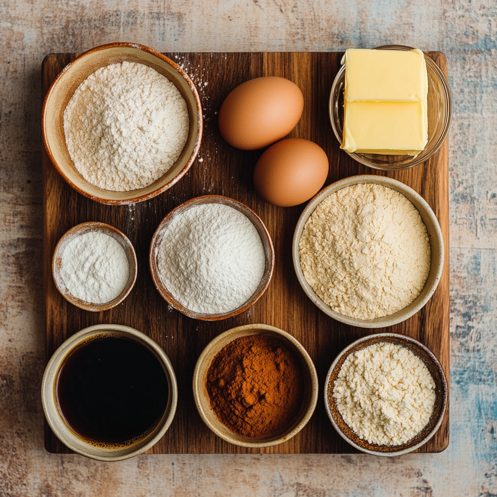 Coffee Cake Muffins ingredients