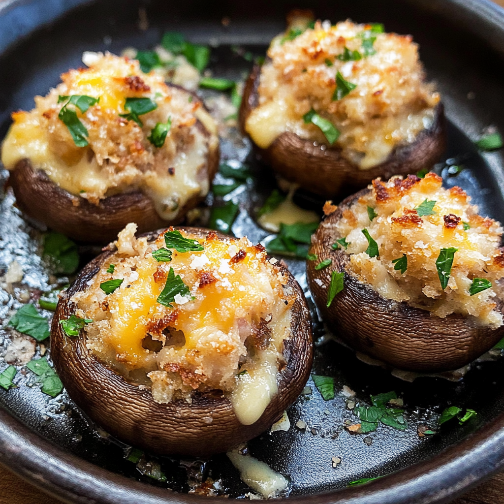 Crab Stuffed Mushrooms