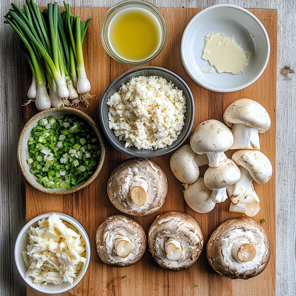 Crab Stuffed Mushrooms ingredients