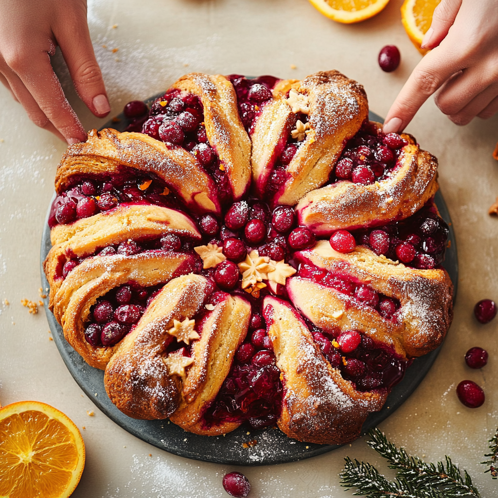 Cranberry-Orange Star Bread