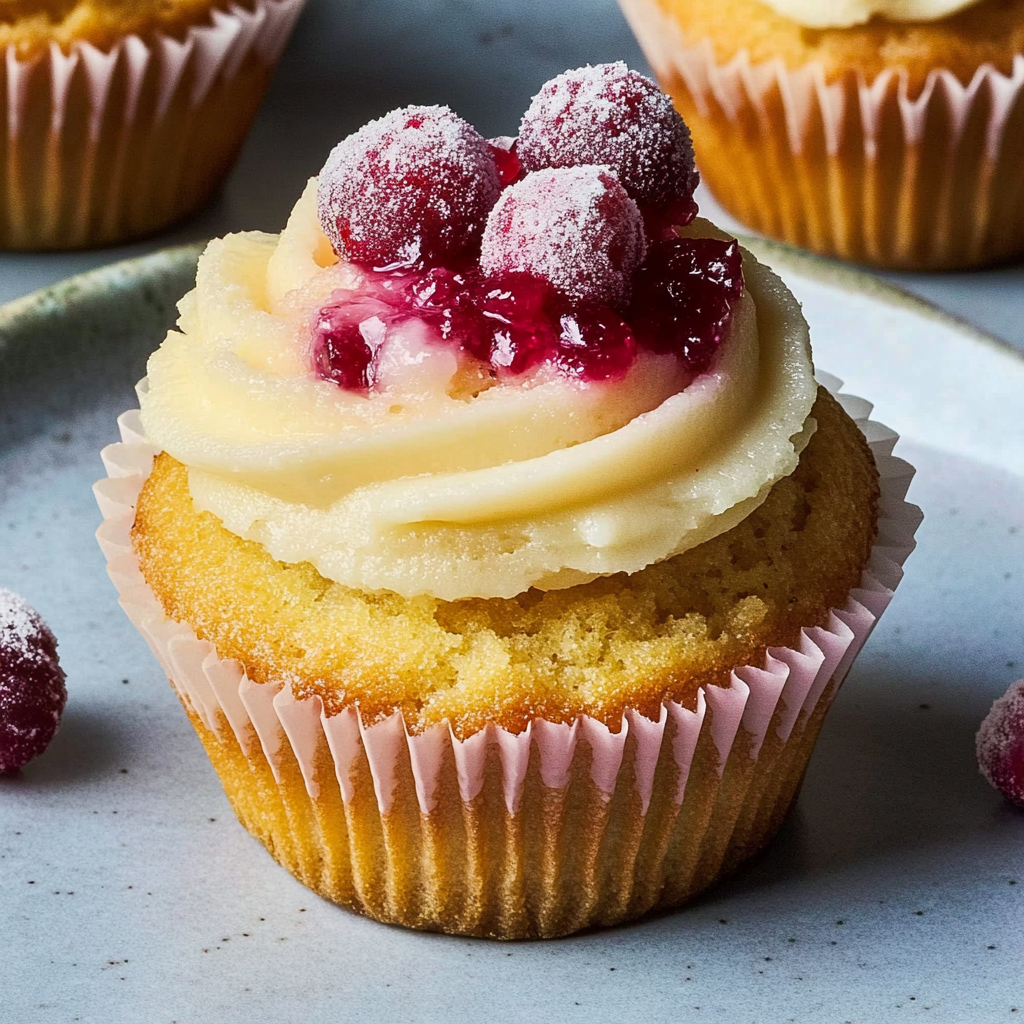 Cranberry Bliss Cupcakes