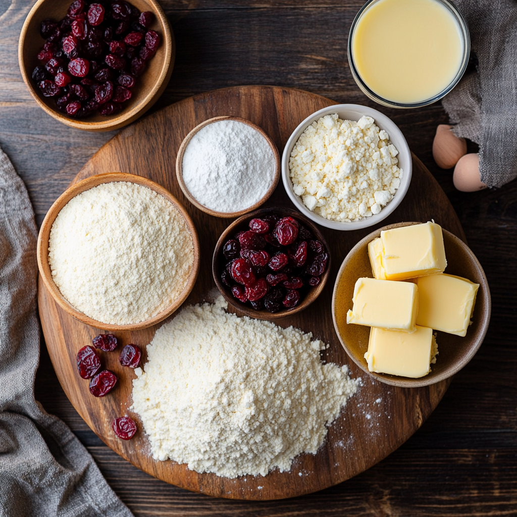 Cranberry Bliss Cupcakes ingredients