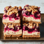 Cranberry Crumble Cheesecake Bars
