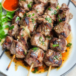 Garlic Sirloin Steak Kabobs