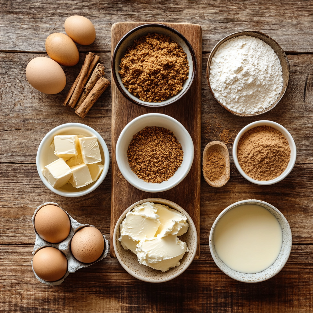 Gingerbread Cheesecake ingredients