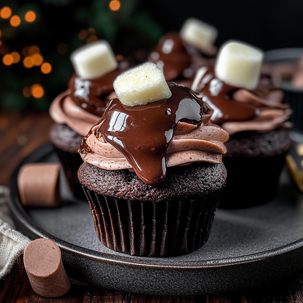 Hot Cocoa Cupcakes