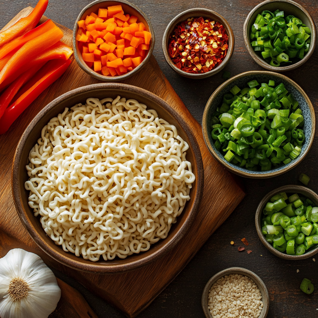Instant Noodle Soup Bowl ingredients