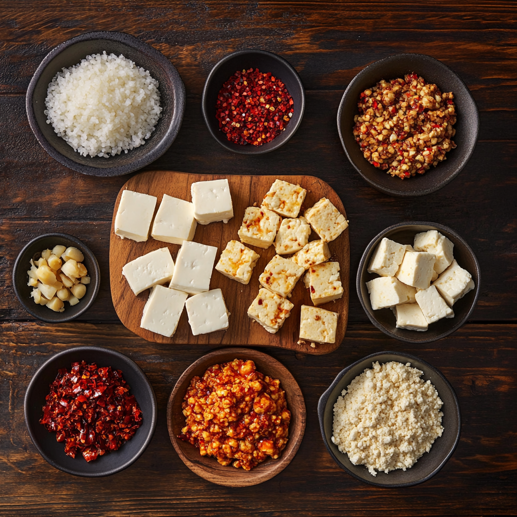 Mapo Tofu ingredients