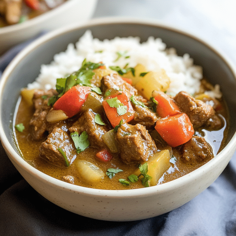 Amazing One Pot Coconut Curry Beef Stew for Comforting Evenings