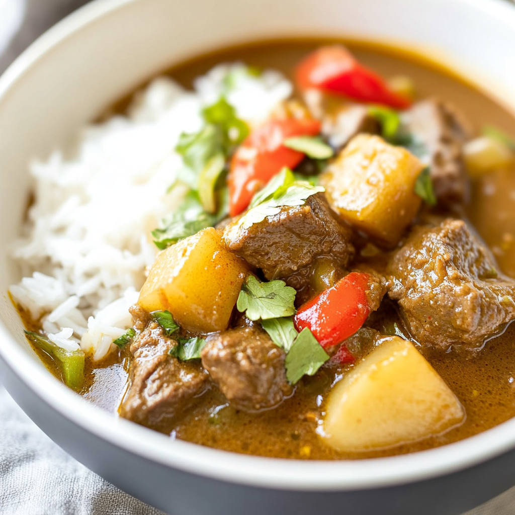 One Pot Coconut Curry Beef Stew
