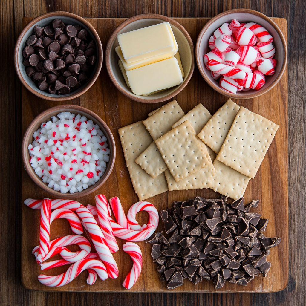 Peppermint Bark Christmas Crack ingredients