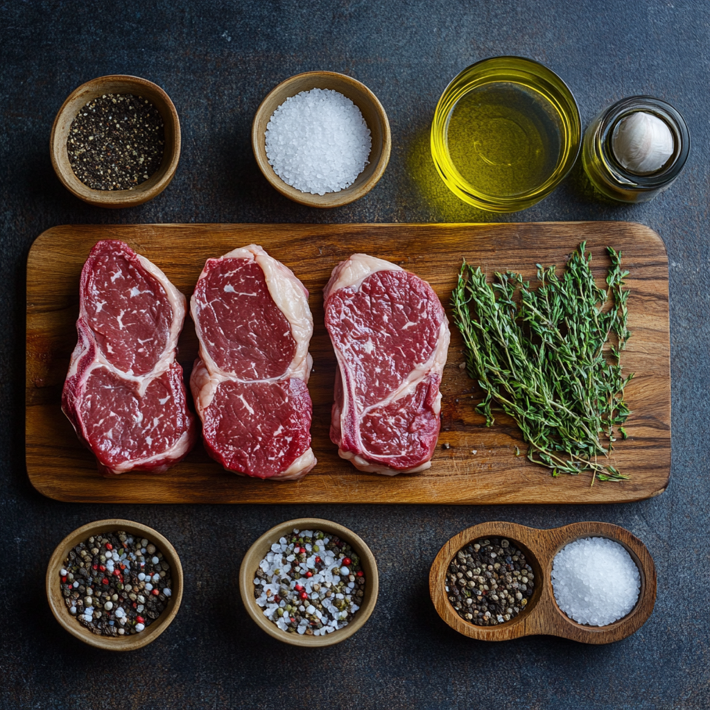 Perfect Air Fryer Steak ingredients