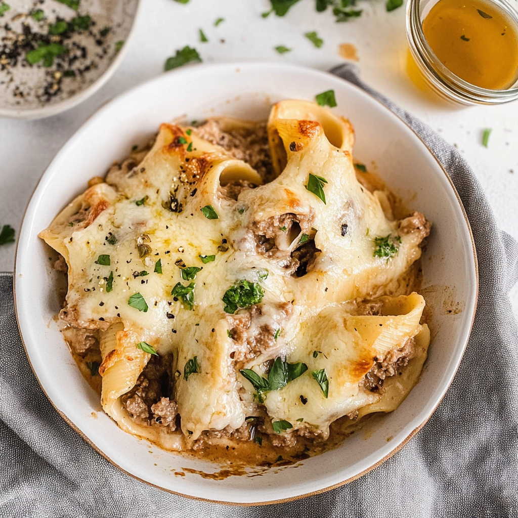 Philly Cheese Steak Stuffed Shells