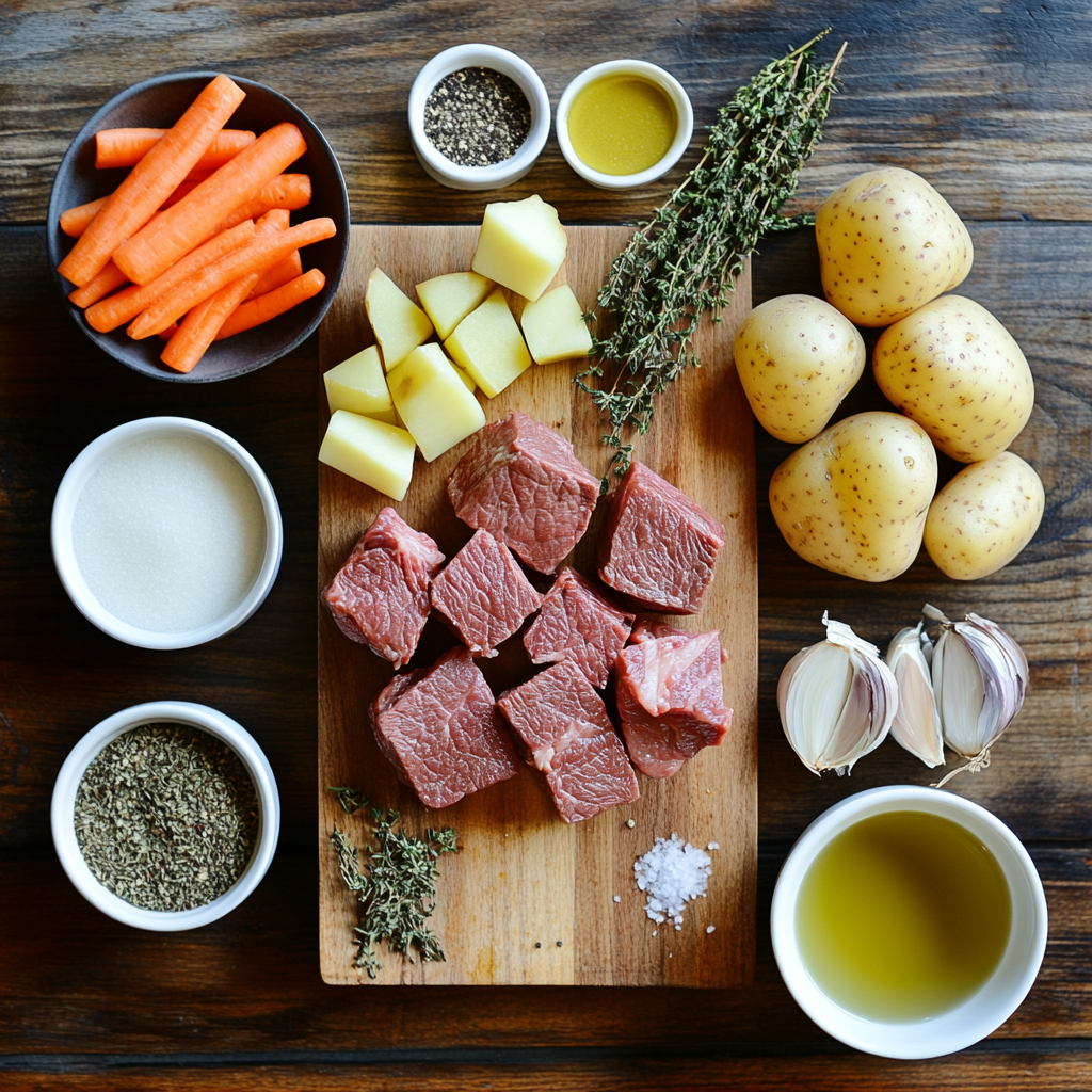 Pot Roast Soup ingredients