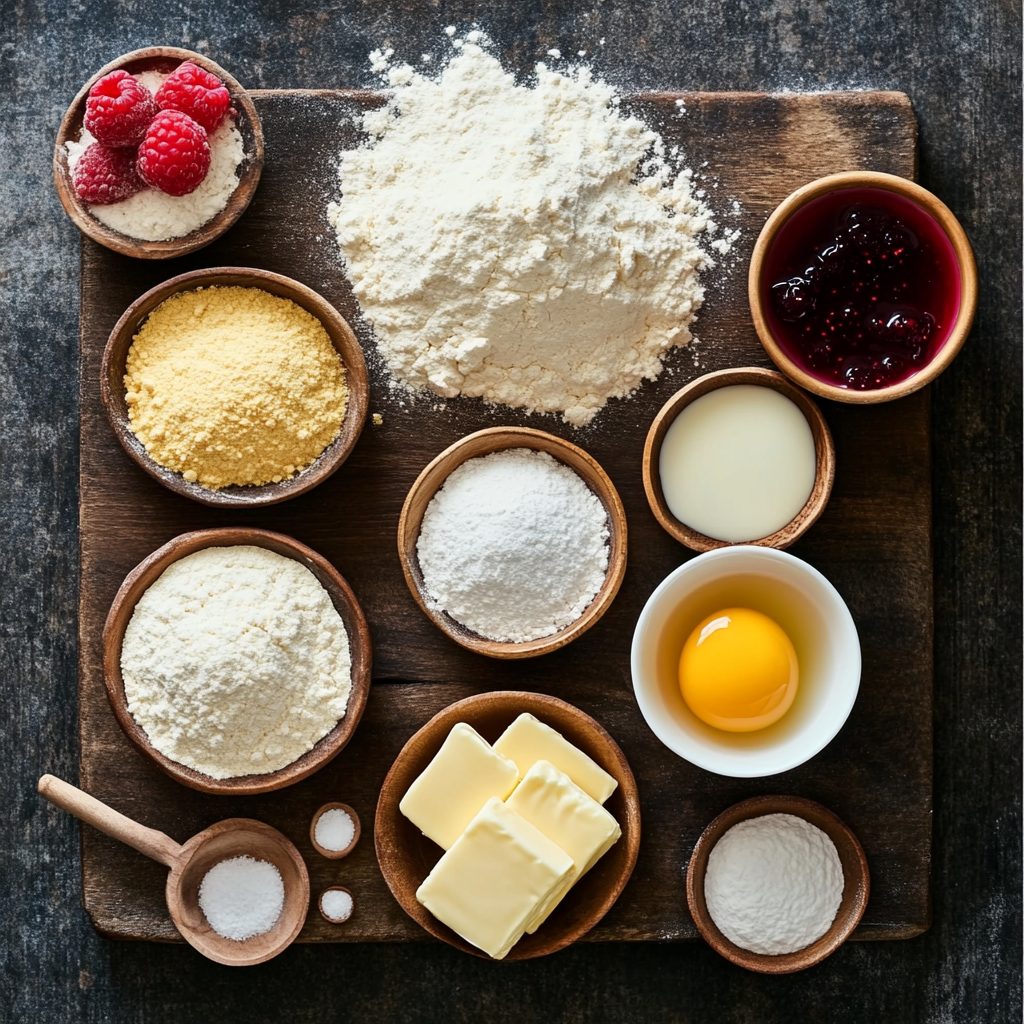 Pull-Apart Jelly Donut ingredients