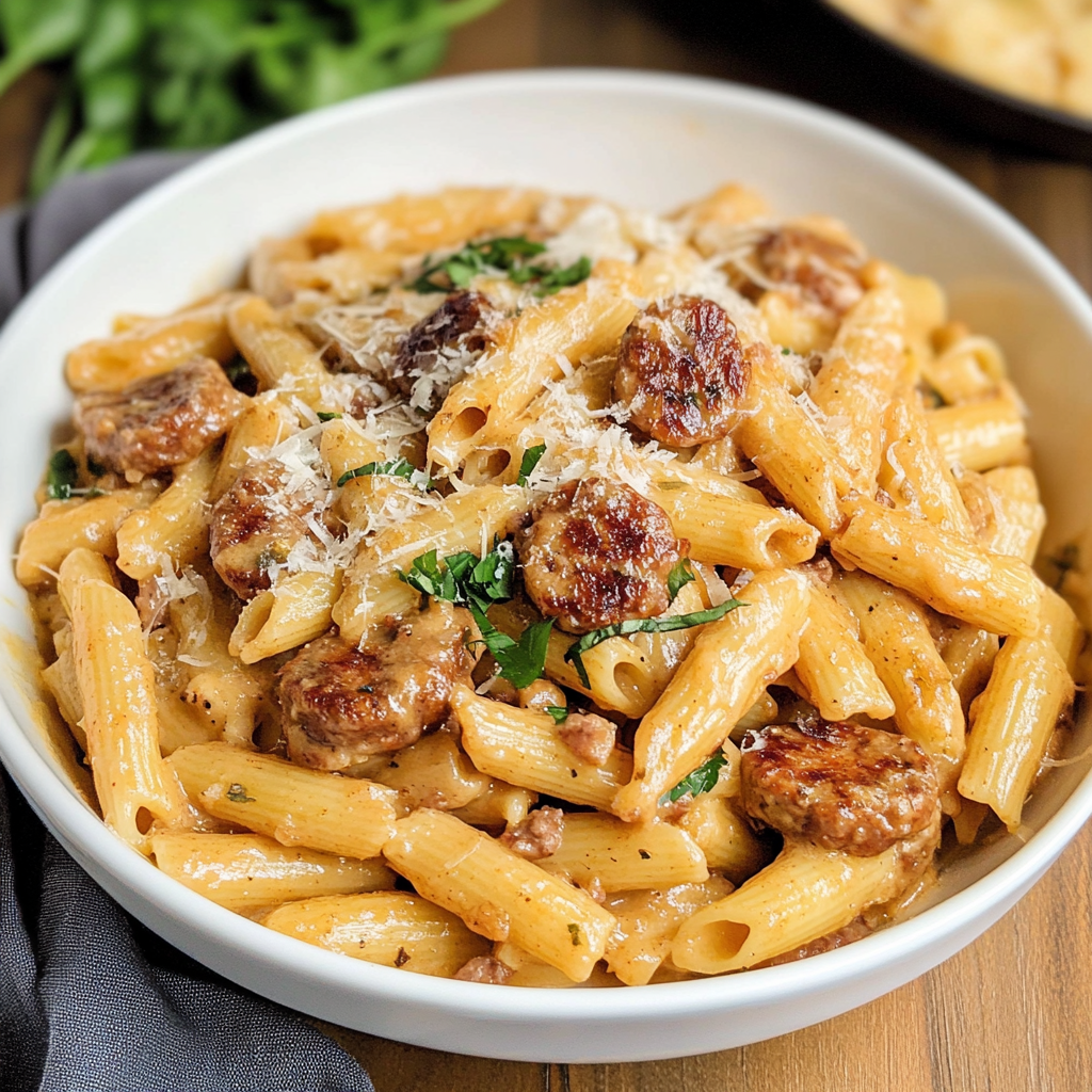 Sausage Alfredo Pasta