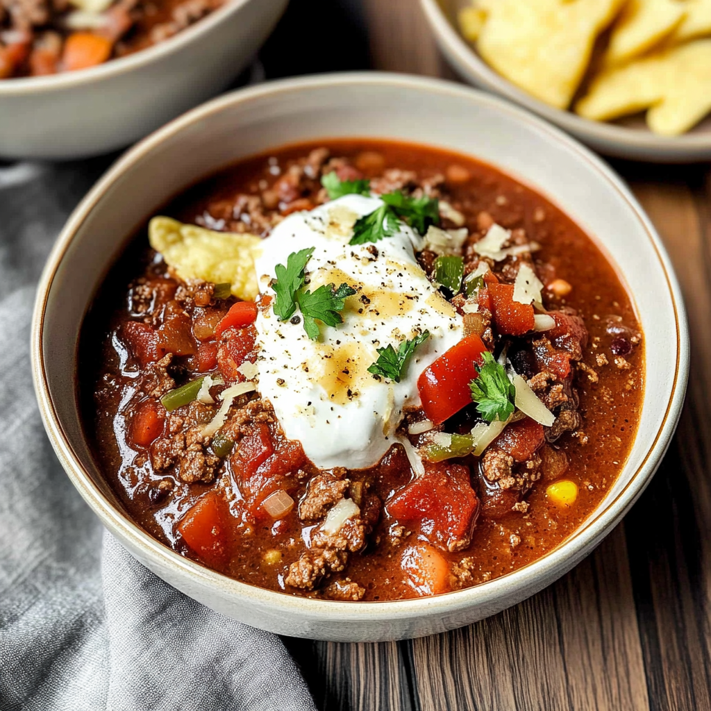 Slow Cooker Beef Chili