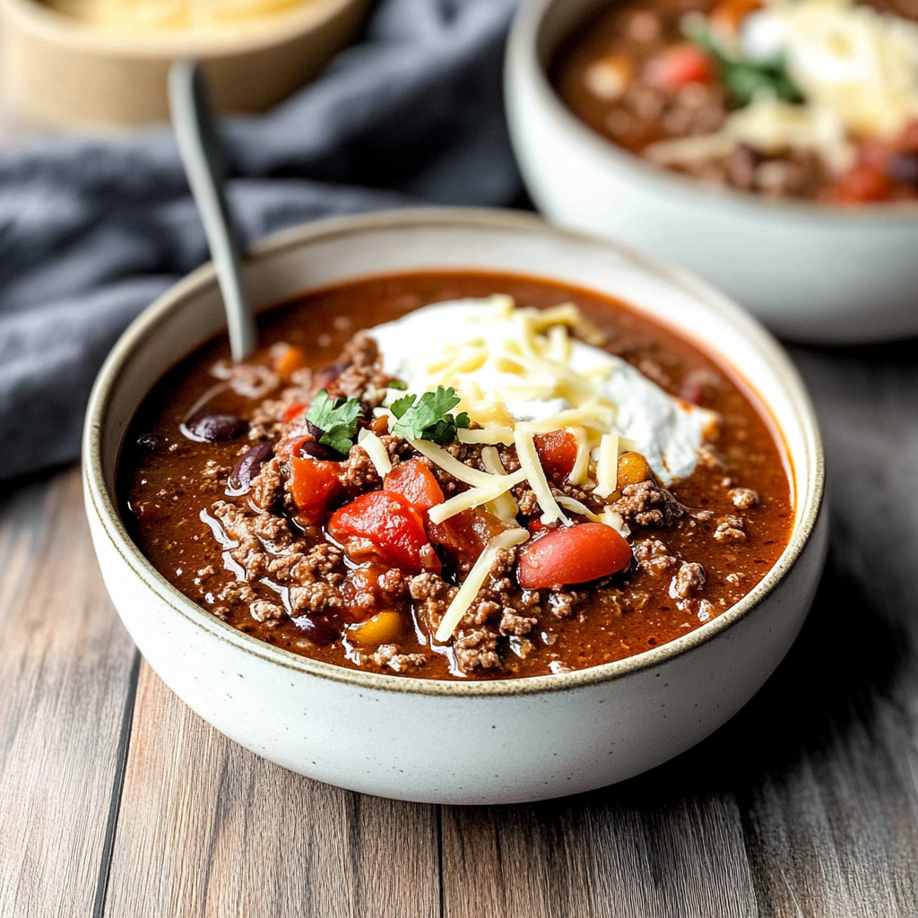 Slow Cooker Beef Chili