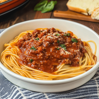 Slow Cooker Bolognese Sauce