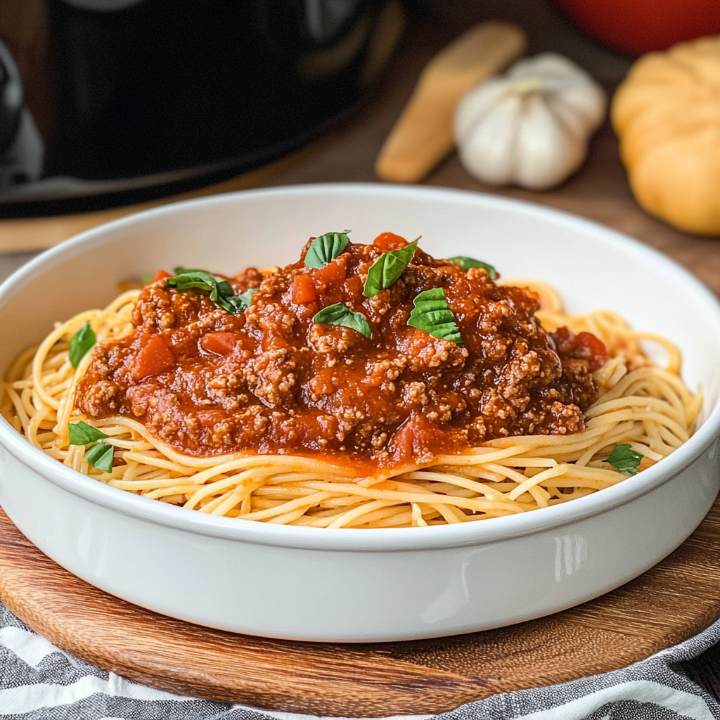 Slow Cooker Bolognese Sauce