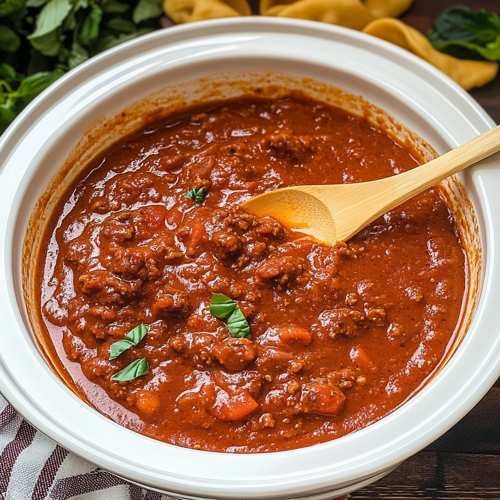 Slow Cooker Bolognese Sauce