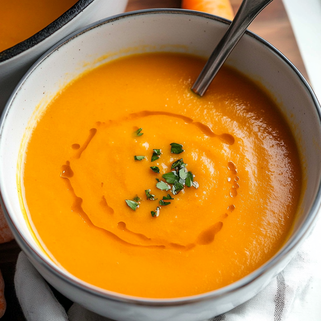 Sweet Carrot Ginger Soup